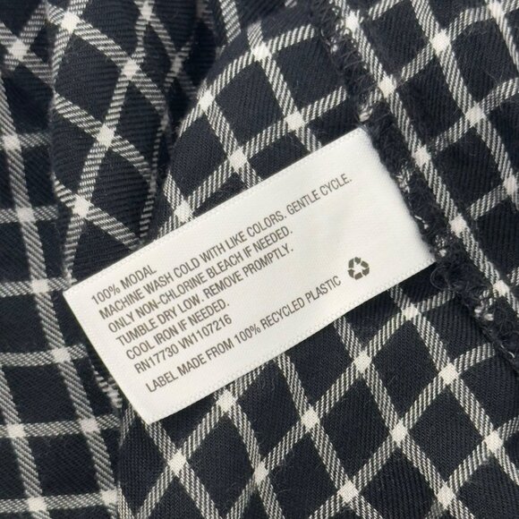 Isabel Maternity Ingrid & Isabel Black & White Checkered Top Blouse SZ XXL - Picture 4 of 13